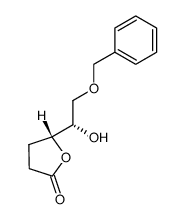 (R)-5-((S)-2-(benzyloxy)-1-hydroxyethyl)dihydrofuran-2(3H)-one Structure