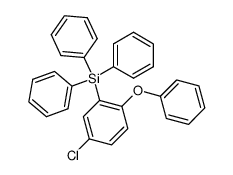 (5-chloro-2-phenoxy-phenyl)-triphenyl-silane Structure