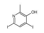 4,6-diiodo-2-methylpyridin-3-ol Structure