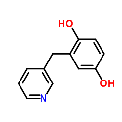 2-(3-Pyridinylmethyl)-1,4-benzenediol Structure