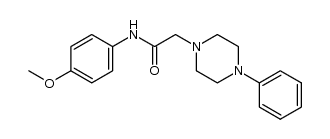 N-(4-METHOXYPHENYL)-2-(4-PHENYLPIPERAZINO)ACETAMIDE Structure