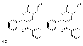 5-benzoyl-4-phenyl-1-prop-2-enylpyrimidin-2-one,hydrate结构式