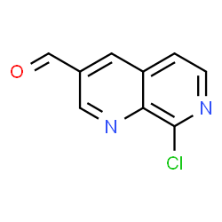 1,7-Naphthyridine-3-carboxaldehyde, 8-chloro- Structure
