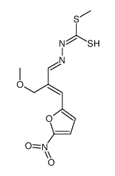 3-[2-(Methoxymethyl)-3-(5-nitro-2-furyl)allylidene]dithiocarbazic acid methyl ester Structure