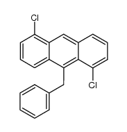 9-benzyl-1,5-dichloro-anthracene结构式