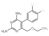 Pyrimidine, 2,4-diamino-5-(3,4-dichlorophenyl)-6-(ethoxymethyl)- structure