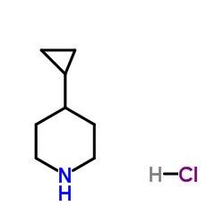 4-环丙基哌啶盐酸盐结构式