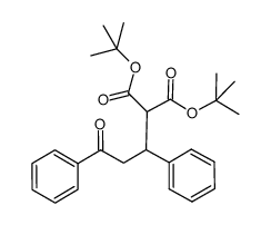 2-(3-oxo-1,3-diphenyl-propyl)-malonic acid di-tert-butyl ester Structure