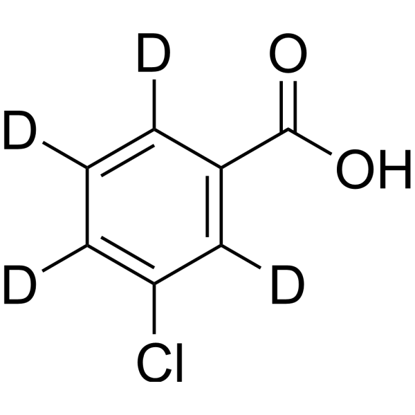 3-Chlorobenzoic acid-d4 Structure