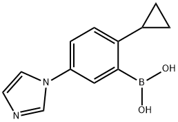 2-Cyclopropyl-5-(imidazol-1-yl)phenylboronic acid图片