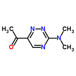 Ethanone, 1-[3-(dimethylamino)-1,2,4-triazin-6-yl]- (9CI) Structure