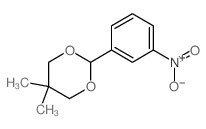 1,3-Dioxane,5,5-dimethyl-2-(3-nitrophenyl)-结构式