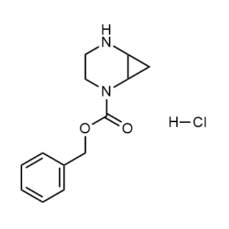 Benzyl2,5-diazabicyclo[4.1.0]Heptane-2-carboxylatehydrochloride Structure