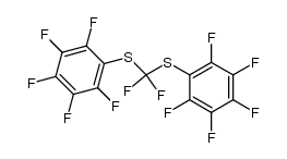 Bis(pentafluorophenylthio)difluoromethane结构式