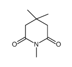 1,4,4-Trimethyl-2,6-piperidinedione structure