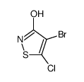 4-bromo-5-chloro-1,2-thiazol-3-one结构式