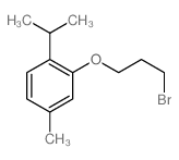 Benzene,2-(3-bromopropoxy)-4-methyl-1-(1-methylethyl)-结构式