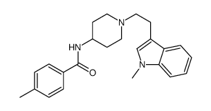4-methyl-N-[1-[2-(1-methylindol-3-yl)ethyl]piperidin-4-yl]benzamide Structure