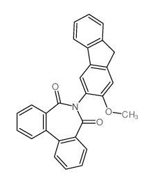 6-(2-methoxy-9H-fluoren-3-yl)-5H-dibenzo[c,e]azepine-5,7(6H)-dione Structure