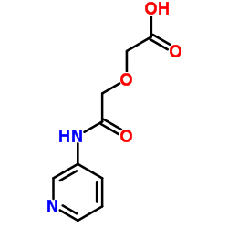 [2-Oxo-2-(3-pyridinylamino)ethoxy]acetic acid结构式