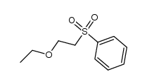 2-ethoxyethyl phenyl sulphone Structure