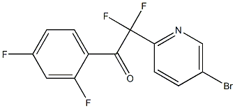 2-(5-bromopyridin-2-yl)-1-(2,4-difluorophenyl)-2,2-difluoroethanone Structure