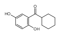 2,5-dihydroxyphenyl cyclohexyl ketone结构式
