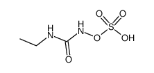 N-Aethyl-N'-hydroxyharnstoff-O-sulfonsaeure Structure