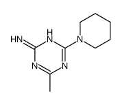 4-Methyl-6-(1-piperidinyl)-1,3,5-triazin-2-amine Structure