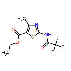 ETHYL 5-METHYL-3-(2,2,2-TRIFLUOROACETYLAMINO)-2,4-THIAZOLECARBOXYLATE Structure