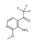 Ethanone, 1-(3-amino-2-methoxy-4-pyridinyl)-2,2,2-trifluoro- (9CI)结构式
