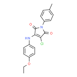 3-chloro-4-(4-ethoxyanilino)-1-(4-methylphenyl)-1H-pyrrole-2,5-dione Structure