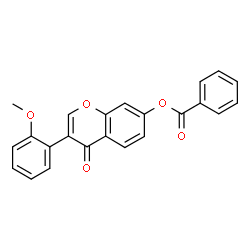 3-(2-Methoxyphenyl)-4-oxo-4H-chromen-7-yl benzoate Structure