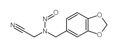 Acetonitrile,2-[(1,3-benzodioxol-5-ylmethyl)nitrosoamino]- Structure