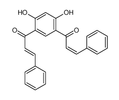 1-[2,4-dihydroxy-5-(3-phenylprop-2-enoyl)phenyl]-3-phenylprop-2-en-1-one Structure