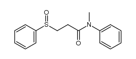 N-methyl-N-phenyl-3-(phenylsulfinyl)propionamide结构式