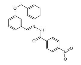 N'-[3-(benzyloxy)benzylidene]-4-nitrobenzohydrazide structure