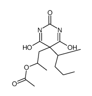 1-(2,4,6-trioxo-5-pentan-2-yl-1,3-diazinan-5-yl)propan-2-yl acetate Structure