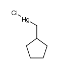 cyclopentylmethylmercury chloride Structure