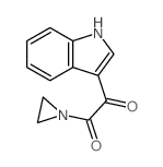 1-aziridin-1-yl-2-(1H-indol-3-yl)ethane-1,2-dione structure