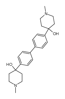 4,4'-bis(4-hydroxy-1-methyl-4-piperidinyl)biphenyl结构式