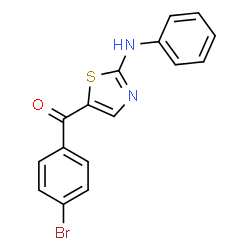 (2-Anilino-1,3-thiazol-5-yl)(4-bromophenyl)methanone结构式