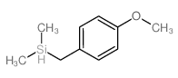 (4-methoxyphenyl)methyl-dimethyl-silicon structure