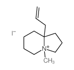 4-methyl-8a-prop-2-enyl-2,3,5,6,7,8-hexahydro-1H-indolizine结构式