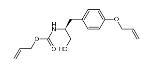 [(S)-2-(4-allyloxy-phenyl)-1-hydroxymethyl-ethyl]-carbamic acid allyl ester Structure