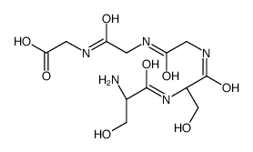 2-[[2-[[2-[[(2S)-2-[[(2S)-2-amino-3-hydroxypropanoyl]amino]-3-hydroxypropanoyl]amino]acetyl]amino]acetyl]amino]acetic acid Structure