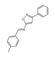 (4-methyl-benzylidene)-(3-phenyl-isoxazol-5-yl)-amine结构式