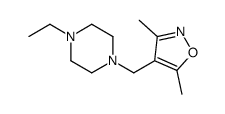 Piperazine, 1-[(3,5-dimethyl-4-isoxazolyl)methyl]-4-ethyl- (9CI)结构式