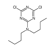 N,N-dibutyl-4,6-dichloro-1,3,5-triazin-2-amine结构式