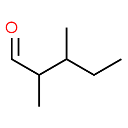 2,3-DIMETHYLPENTANAL Structure